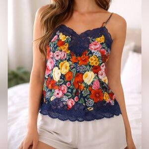 Oscar de la Renta | Floral 🌺 Lingerie Tank Top